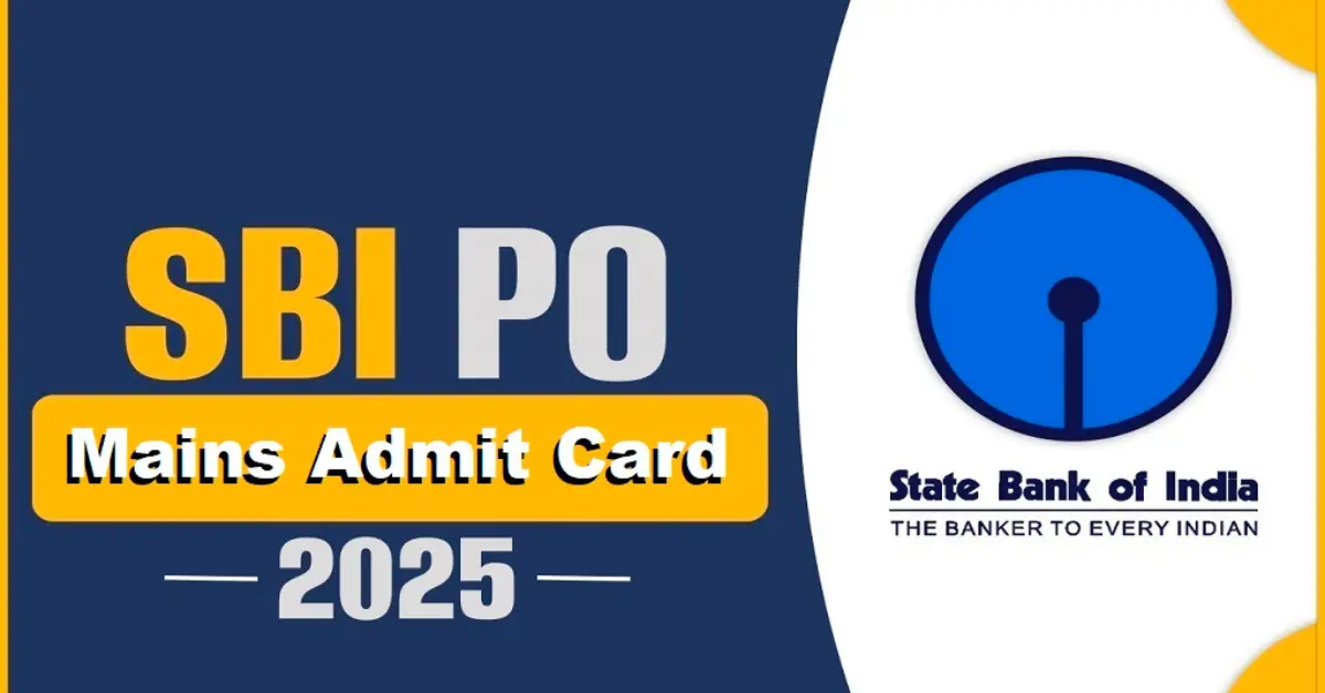 SBI PO admit Card 2025