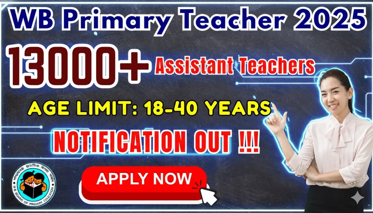 WB PRIMARY TEACHER RECRUITMENT 2025