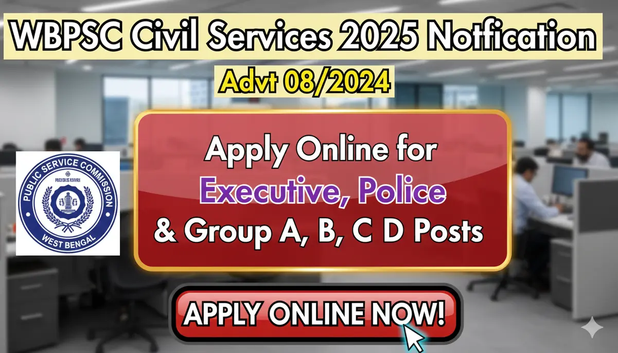WBPSC Civil Services 2025 Notification