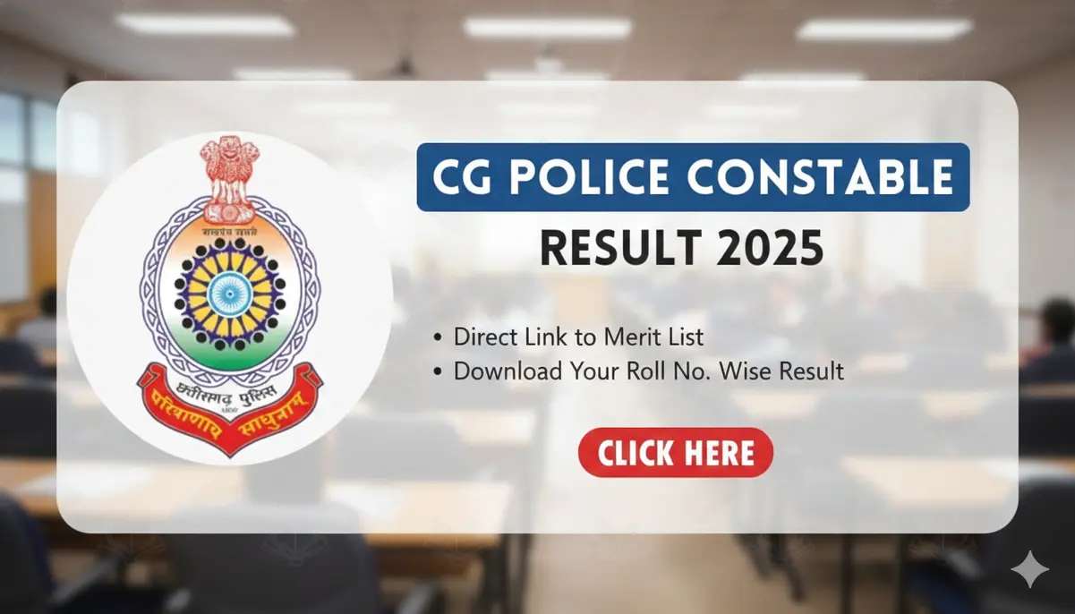 CG Police Constable Result 2025