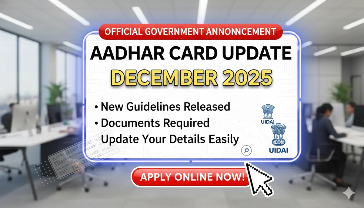 Aadhar Card Update December