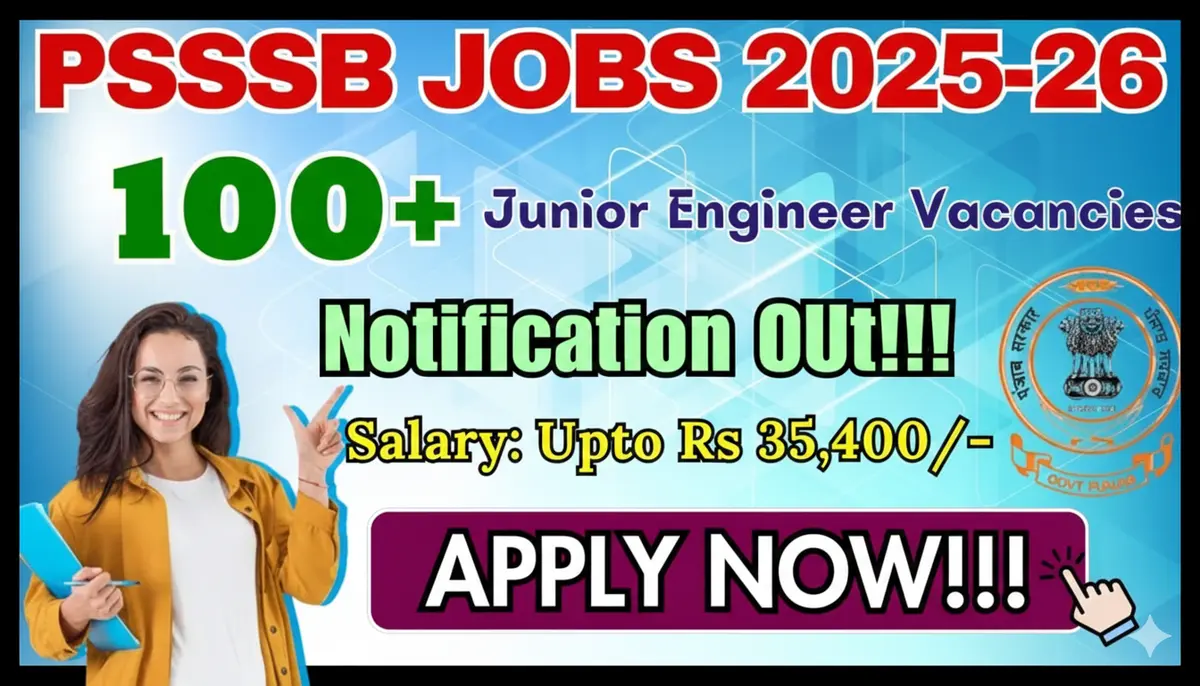 psssb junior engineer recruitment 2025