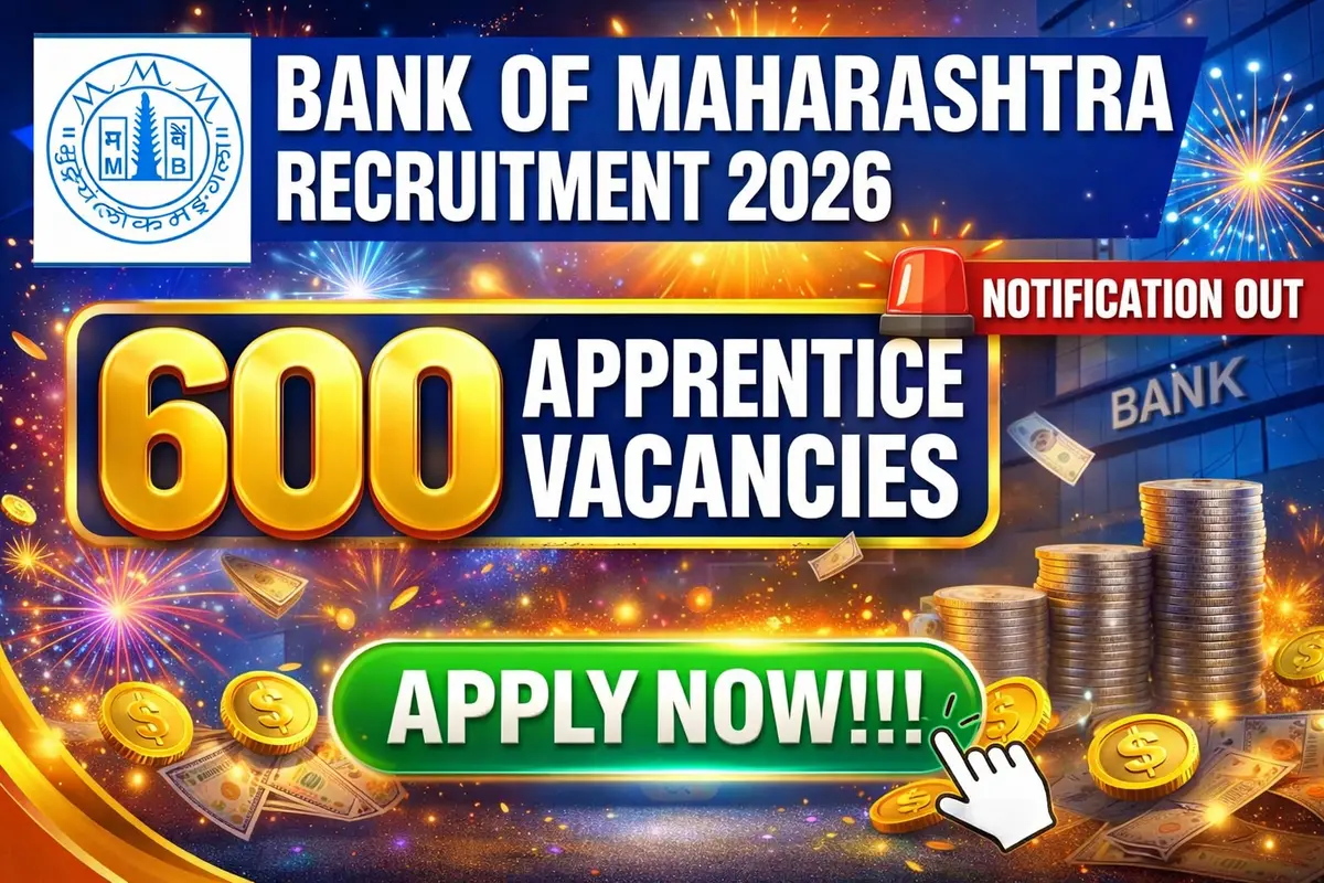 Bank of Maharashtra Apprentice Recruitment 2026