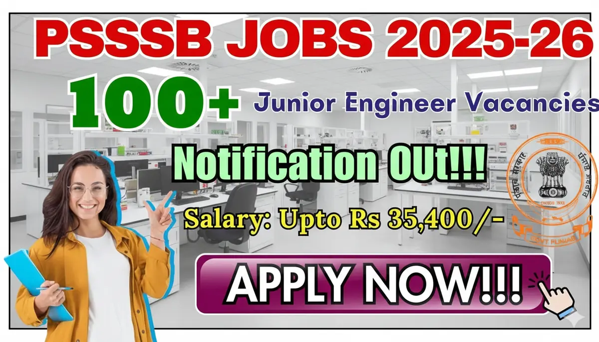 PSSSB Junior Engineer Recruitment 2025