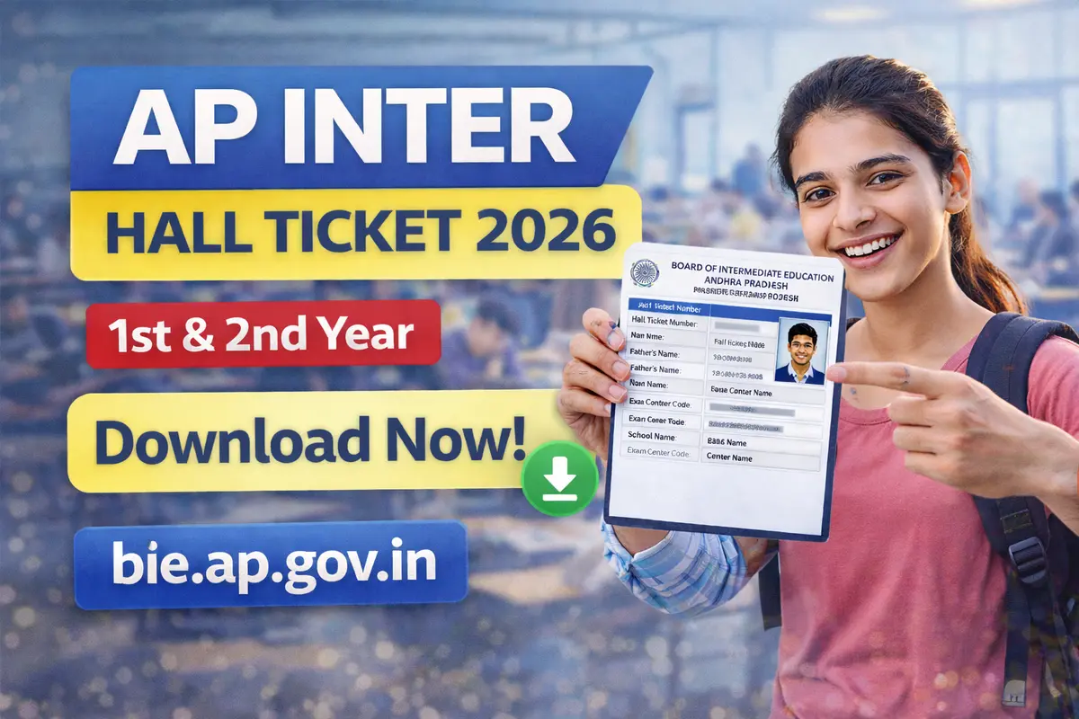 AP Inter Hall Ticket 2026 Download
