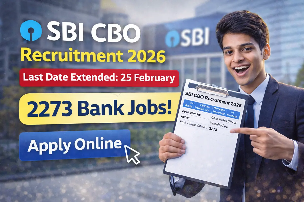 SBI CBO Recruitment 2026 Last Date